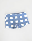 Blå och vit rutiga badbyxor från Bobo Choses i modell Vichy Swim Boxer.2