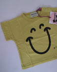 Gul T-shirt från Bobo Choses i modell Big Smile.2