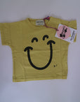 Gul T-shirt från Bobo Choses i modell Big Smile.2