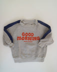 Grå sweatshirt från Bobo Choses i modell Good Morning