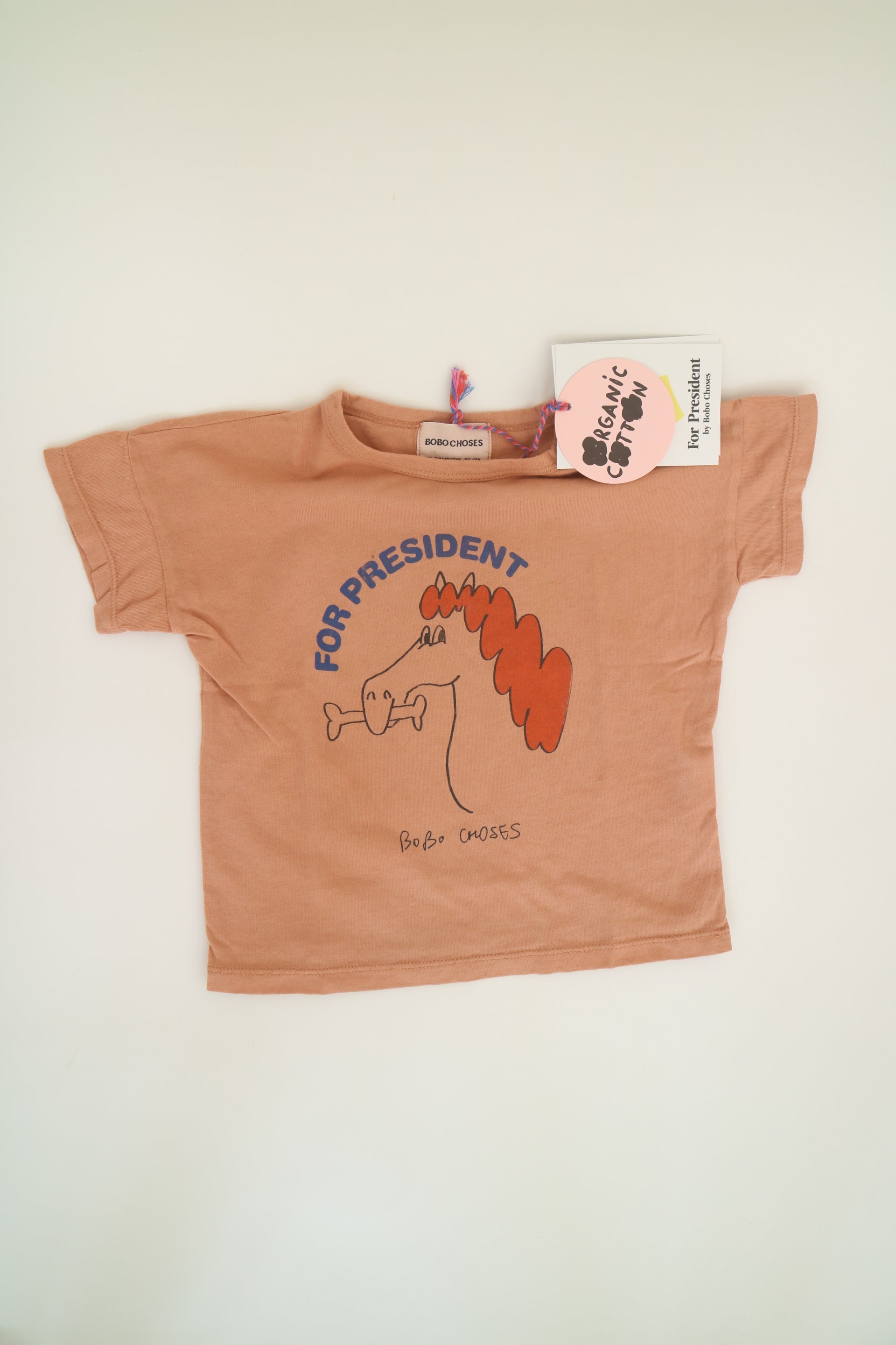 .Puderrosa T-shirt från Bobo Choses i modell Fetching Horse3